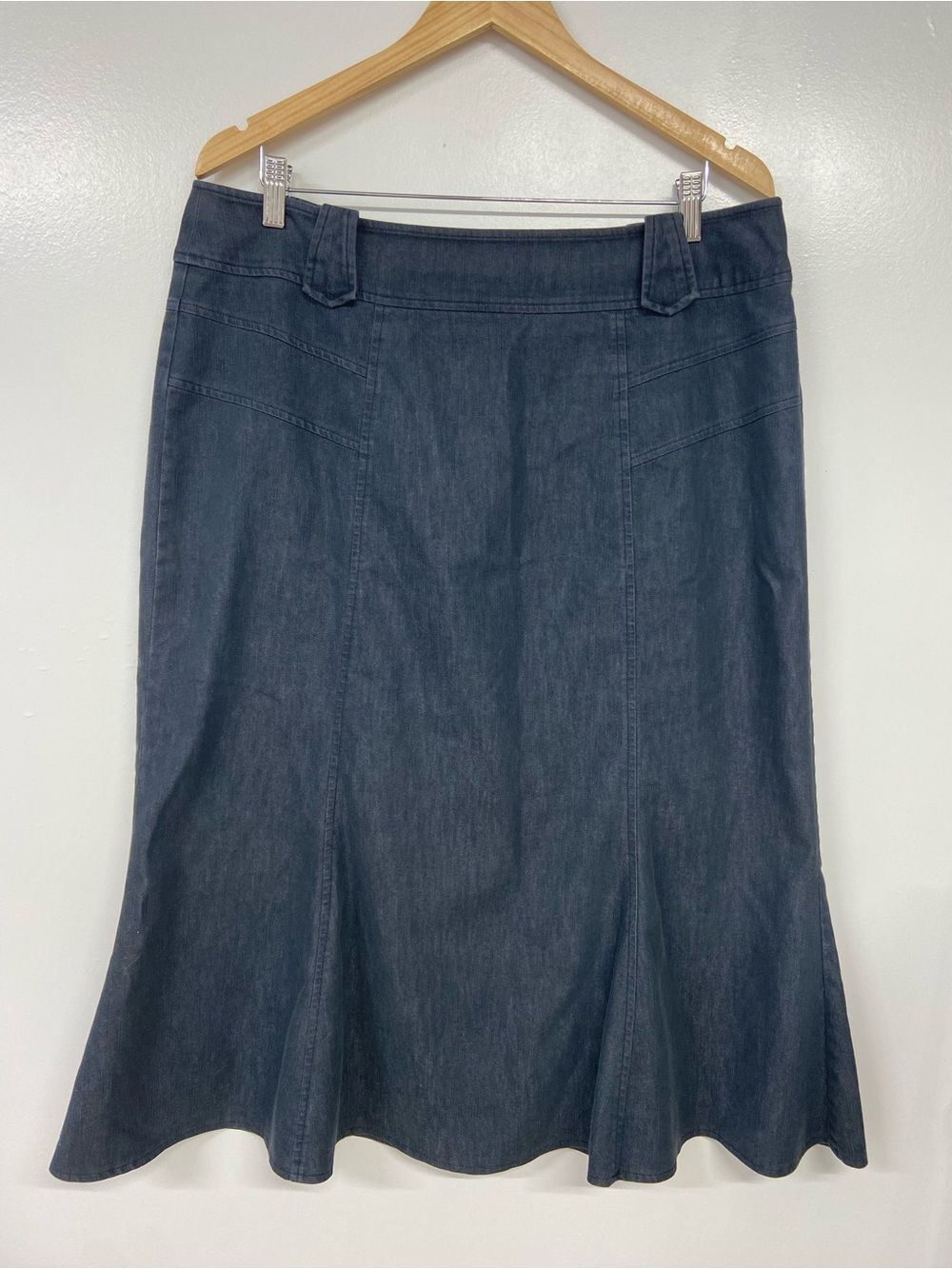 NYCC Women's Dark Blue Denim Fishtail Style Skirt Size 14
